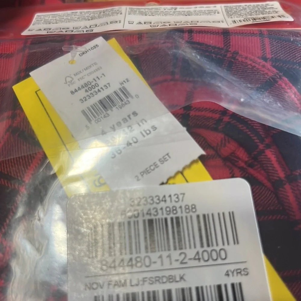 Red Plaid Kids Pajama Set - By Gap. Holiday. Winter. Unisex